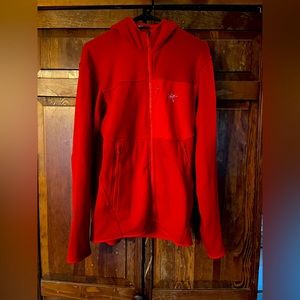 Arc’teryx fleece lined zip up jacket